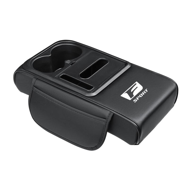 Car Armrest Box Height Pad With Cup Holder Storage Pocket Valve Cap For Lexus F SPORT ES RX NX LS IS UX LM LX GX LC IS250 IS300