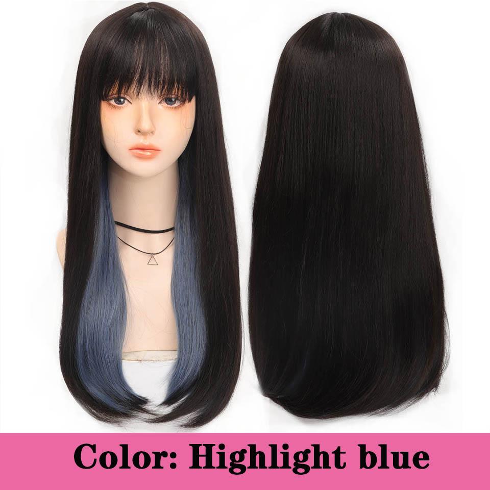 Длинный вьющийся синтетический парик с челкой по центру, темно-коричневый парик из натуральных вьющихся волос, женский парик для косплея, парик из термостойкого волокна