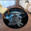 Круглый ковер с принтом Гарри Поттера, коврик под стул, ковер для зоны, коврики для прихожей, для офисного кресла, гостиной, спальни, кухни.