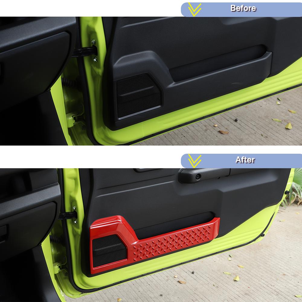 Car Inner Door Decoration Cover Stickers Frame Decoration Trim For Suzuki Jimny 2019 Up Interior Accessories