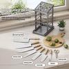 Square Kitchen Utensils Storage Holder Plating Kitchen Countertop Storage Rack  Kitchen Use