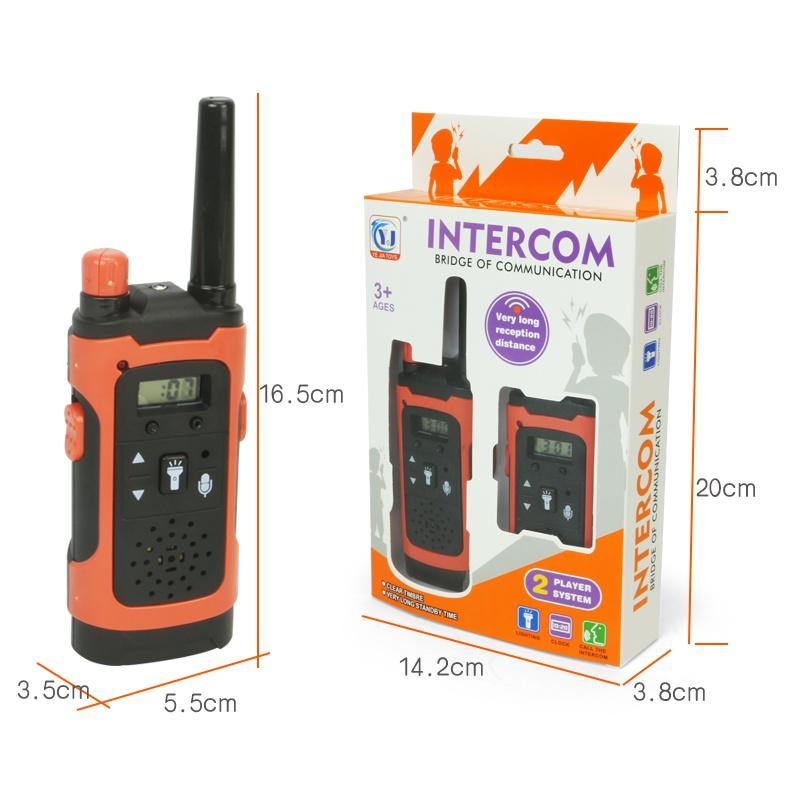 2 шт., рация с дистанционным управлением, радио двойного назначения, электронные портативные детские игрушки для девочек и мальчиков, походы, походы, подарки на день рождения, Рождество [со светодиодной подсветкой]