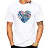 Holo Heart Short Sleeve Tops Printed Unisex T-shirts
