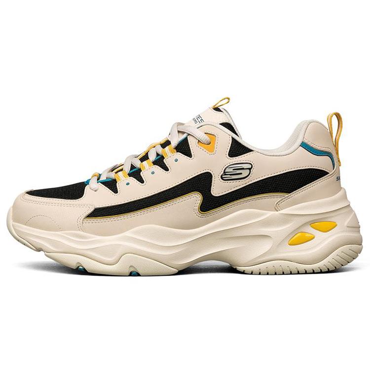 Skechers D'Lites 4.0 Сетчатые, Синтетическая кожа Низкие Массивные Кроссовки Мужские Натуральный 237225-NTMT