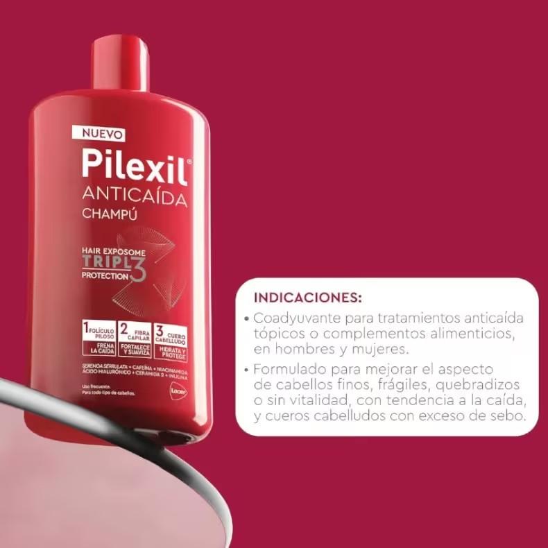 PILEXIL CHAMPU ANTICAIDA 500 ML.