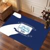 Queens Park Rangers Football Print Crystal Velvet Rug, Comfortable Water Absorbent Non Slip Indoor Floor Carpet
