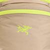 Arcteryx 15L Heliad Solid Color Embroidered Zipper Backpack Unisex Backpack Brown Green X000006057-WICKER/SPRINT