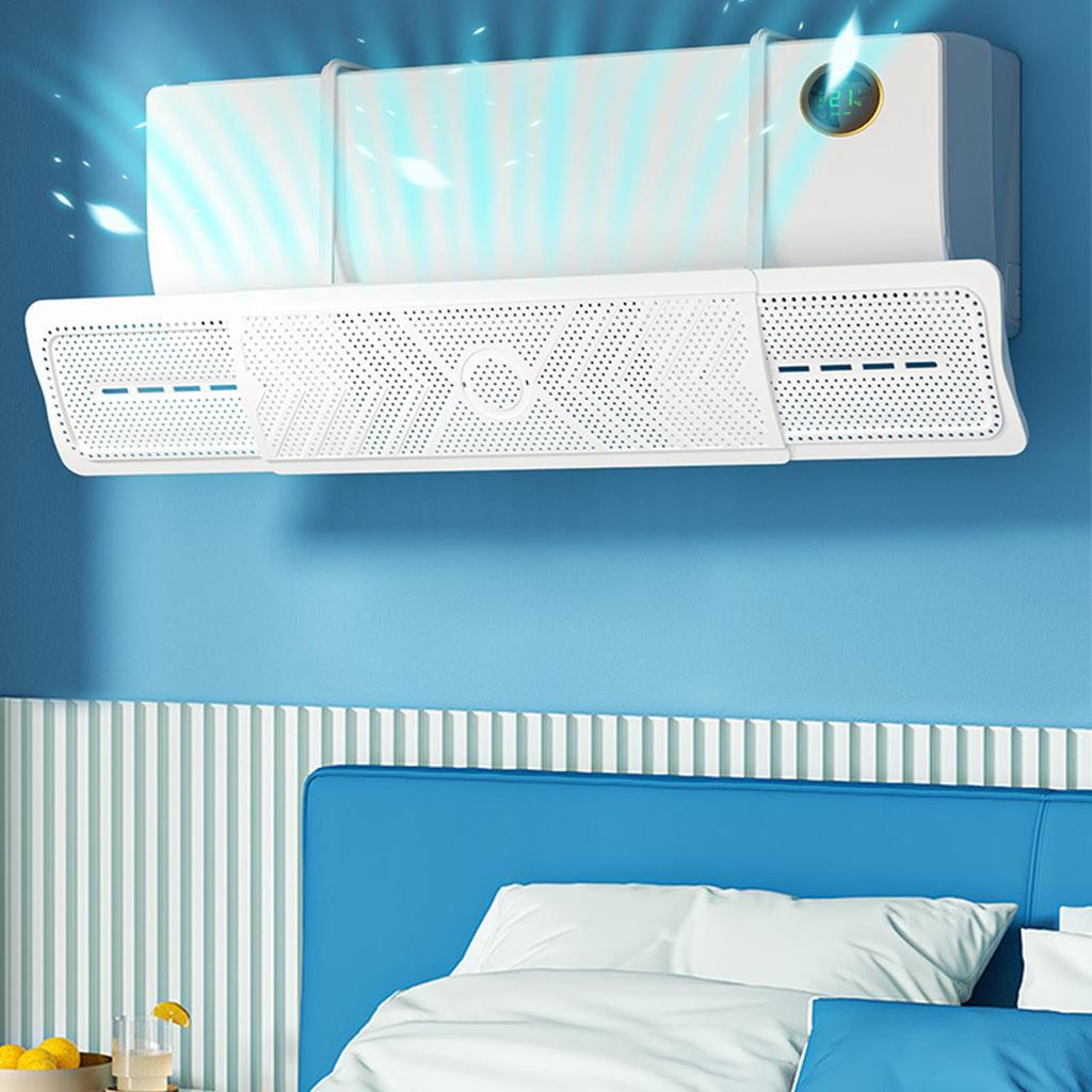 Air conditioner wind shield wall-mounted Air conditioner deflector Baffle retractable AC Wind Cover for Bedroom Workplace