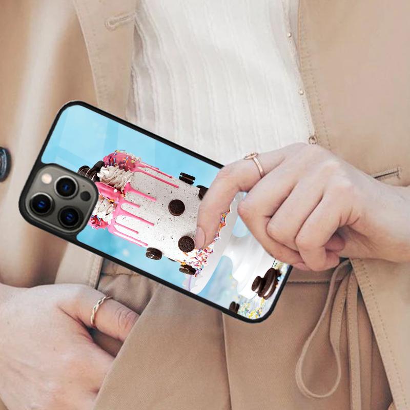 Креативный дизайн 'Cake Art' Магнитный чехол для телефона APPLE iPhone 17 Air 16 14 13 12 Pro Max 15 Plus Беспроводная зарядка С чехлом MagSafe