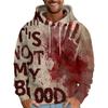 Vintage 3D It'S Not My Blood Bloody Letter Patterns Printed Sweatshirts Hoodies For Men Clothes Y2k Top Pullovers Spring And Autumn Boy Tees Clothing