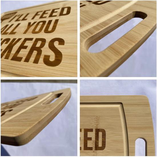 Funny, Cutting Boards, Charcuterie Board, Chopping Board, Personalized Cutting Boards, Laser Engraved, Bamboo Board, New Pattern (A-11" x 8")