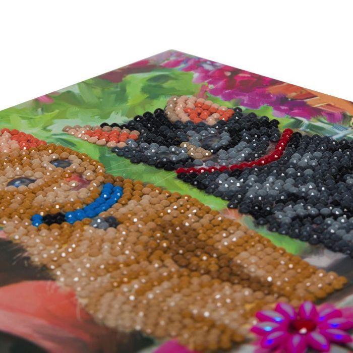 CRYSTAL ART Kit carte broderie diamant 18x18cm Chatons