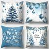 Веселое рождественское украшение наволочка для подушки Рождественская елка цветной шар узор гостиная диван наволочка для подушки комната украшение дома