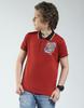 Boys's Regular Fit Printed Polo Half Sleeve T-Shirt