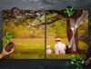Glass protective plate for stove 2x45x52 Tree