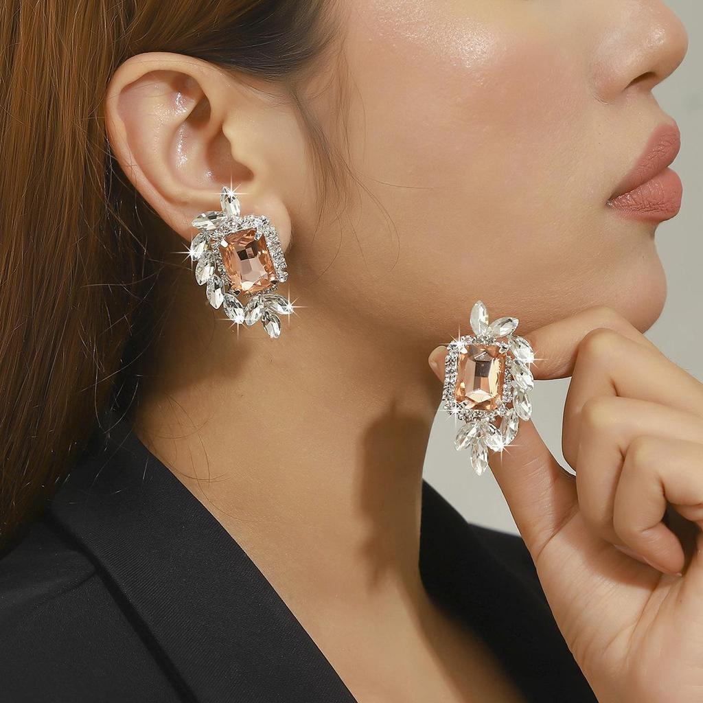 Роскошные клипсы-кисточки со стразами для женщин - Свадебные аксессуары