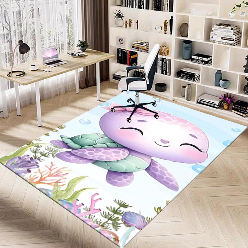 1 шт. черепаха ракушка Очень большой нескользящий коврик для пола, Офис, семья, спальня, студия Большой ковер для помещения, Ковры для помещений, Яркие цвета