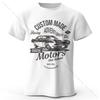 Unisexs Motors Printed Tshirt 100 Cotton Oversized Vintage Old School Graphic Tees For Unisex Unisex Summer Tops