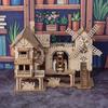 3D деревянный пазл модель мельницы, деревянный DIY строительный модель пазл блок игрушка, подходит для подарка, украшения для семьи