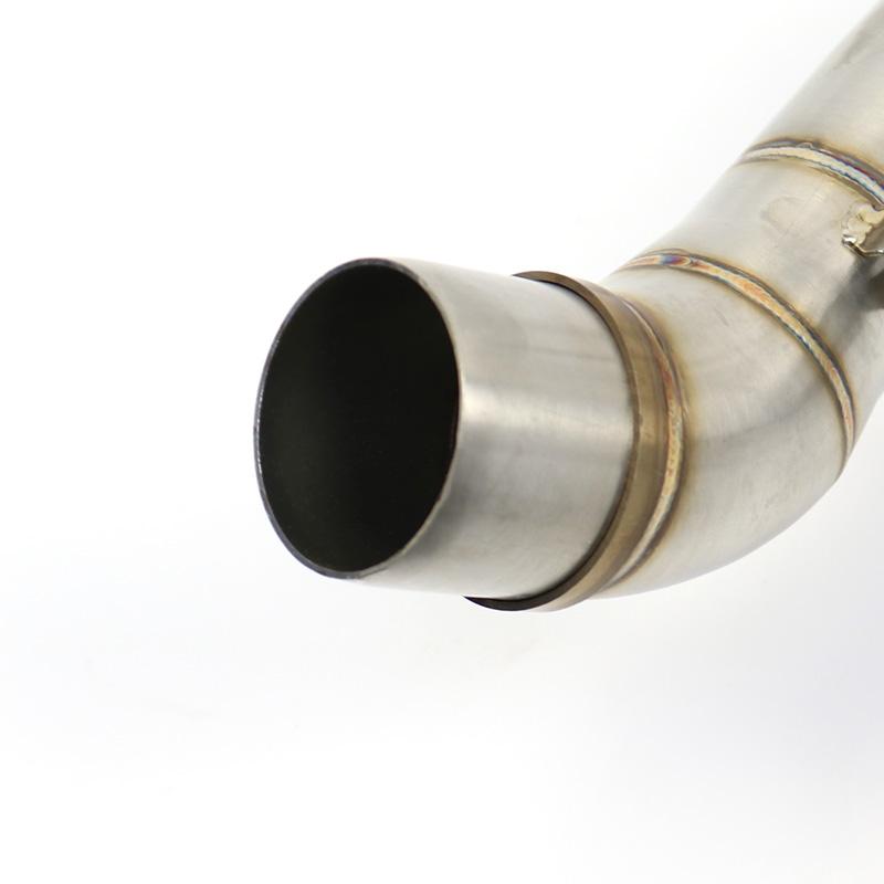Slip On Stainless Steel Motorcycle Exhaust Middle Pipe And Front Link Pipe Full System For Yamaha YZF R25 R3 MT03 MT25