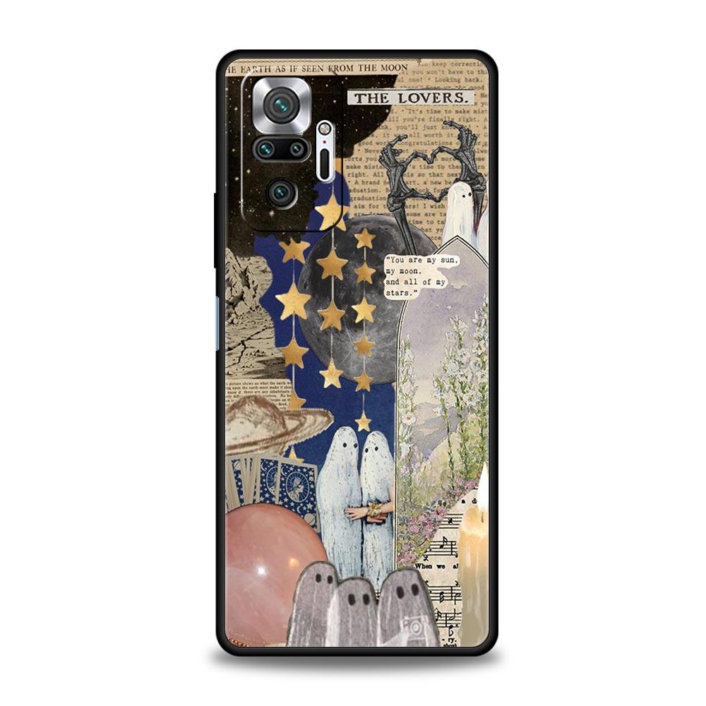 Милый чехол для телефона с изображением маленького призрака для Xiaomi Redmi Note 13 12 5G 9S 9 8 10 11 Pro 4G 9T 13C 12C 10C 9C 9A 7 Pro, мягкий силиконовый чехол