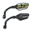 Bicycle Rearview Mirrors Adjustable Shatterproof HD Glass Lens Universal Fit for Mountain Electric and Road Bikes (1 Pair) Angle, 360° Rotation,