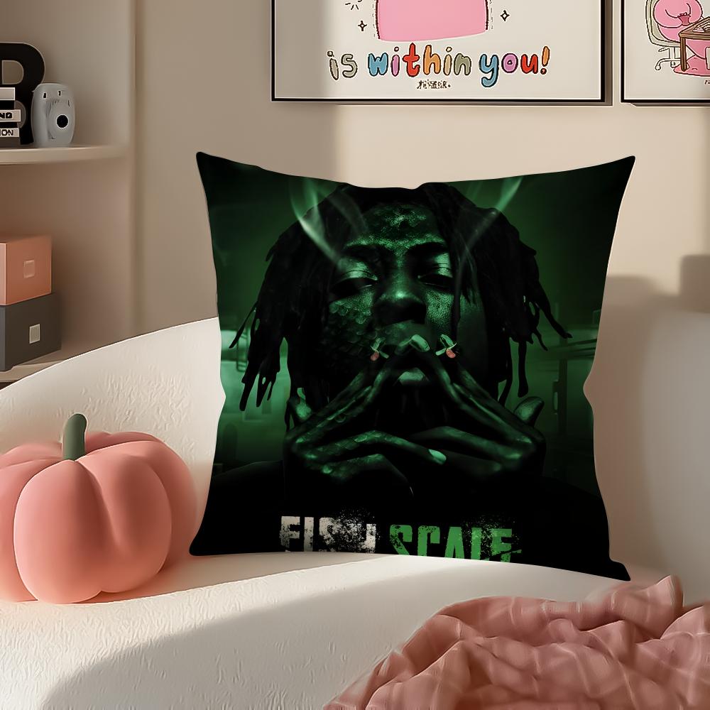 Toppg HipHop Rapper YYoungBoy Cushion Cover Pillowcase Short Plush Invisible zipper Room Sofa Cushion Cover
