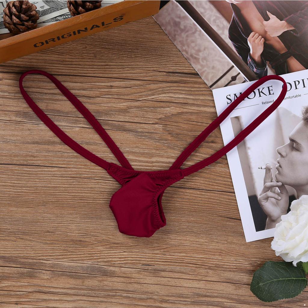 Мужские купальники, нижнее белье, эластичные трусы-бикини с низкой посадкой, купальники