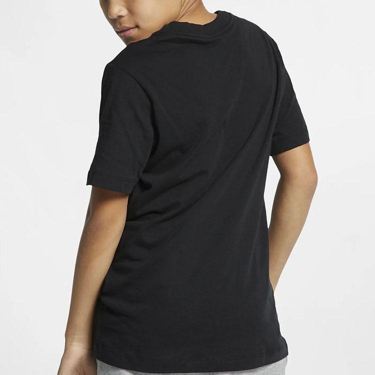 Nike Sportswear Graphic Print Casual Short-Sleeve T-Shirt Kids Tops Black AR5252-013