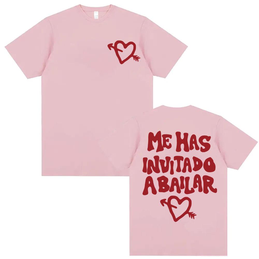 Dani Fernandez Me Has Invitado A Bailar Merch Tshirts Men Women Casual Crewneck Summer Shirts Fashion Gothic Oversized T Shirt