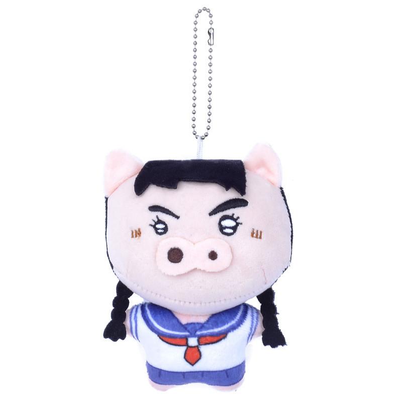 Buriburizaemon Shinchan Crayon Anime Blue Hat Sunglasses Plush Key Holder Gift