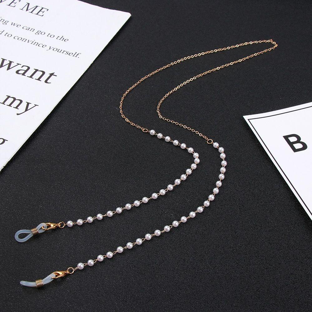 Fashion Flower Beads Eyeglass Holder Anti Drop Handmade Glasses Chain Nonslip Eyeglass Chain Women Men