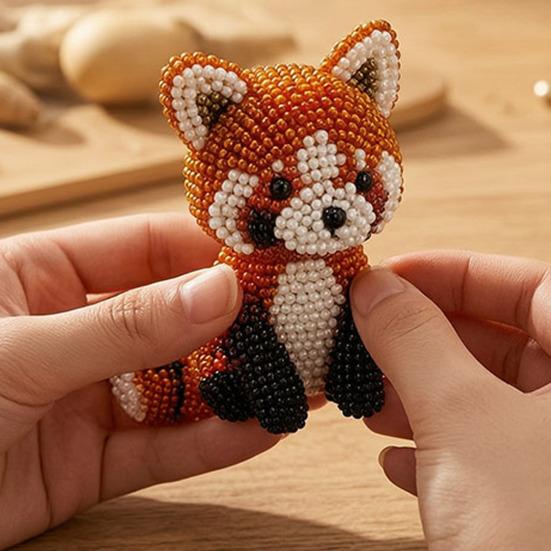 3D Набор с бисером Животные, Набор для вышивания бисером DIY для начинающих, Ручная работа, Животное из бисера Корова Хайлендская/Бабочка/Сова для взрослых, Подростков