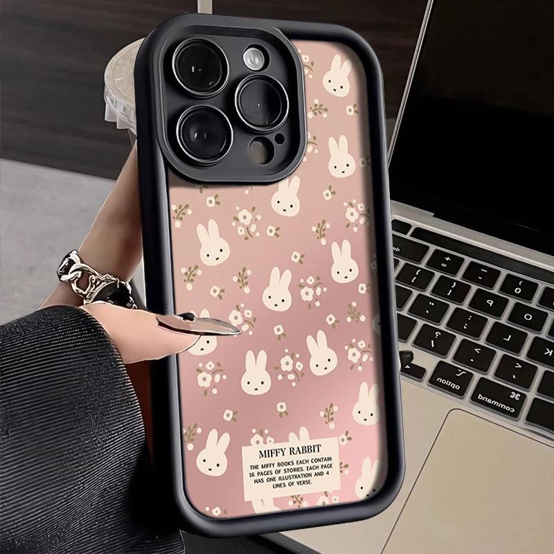 Сломанный кролик Миффи чехол для iPhone17Promax лестница подходит для Apple 16promax sky eye 15 свежий