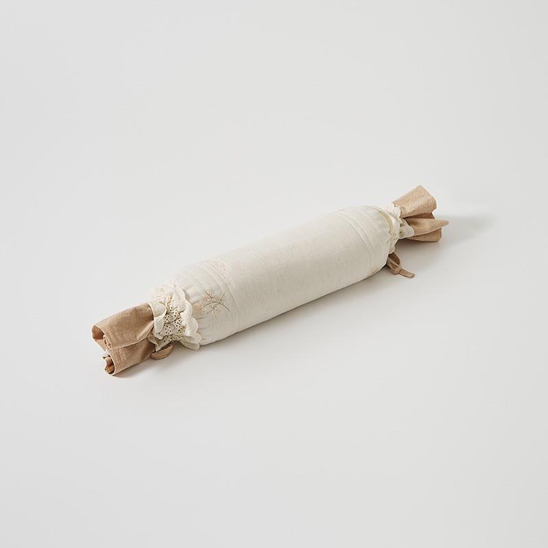 Cylindrical Buckwheat Pillow Neck Support Sleep Aid Adult Therapy With Herbal Filling Cotton Linen Cover