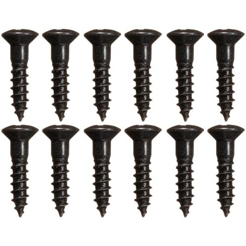 Scud Pickguard Screws, Japanese Made, Metric, 12-Piece Black, TS-11BH