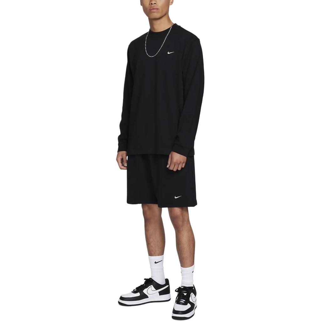 Nike Толстовки Мужские Черные С Круглым Вырезом Умеренные Обычные DX0885-010