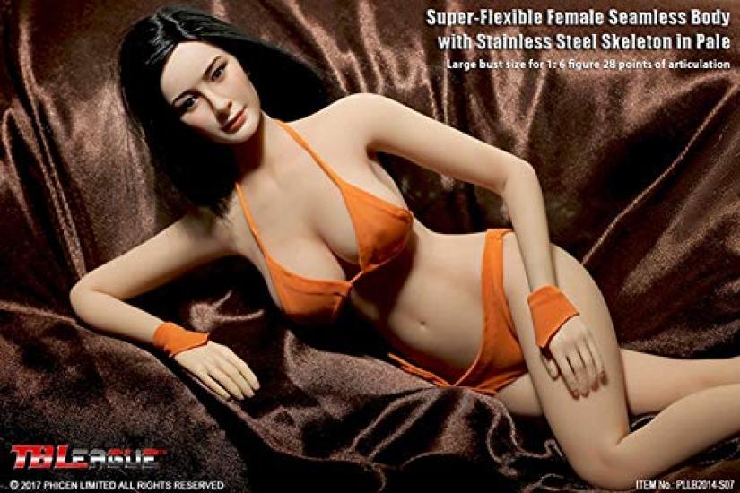 Scale Action Figure TBLeague Western Female Stainless Steel Large Head Bikini Full Set [TOYBARJAPAN] 1/6 PLMB2014-S07 Body, Skeleton, Bust, Pale,