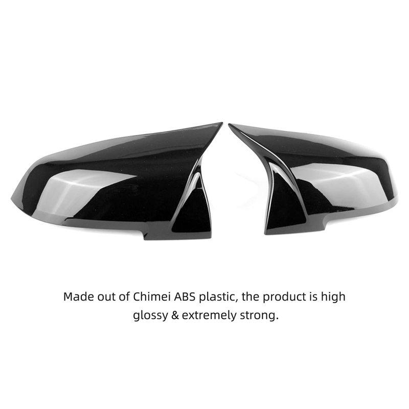 2PCS ABS Mirror Cover Rearview Side Mirror Cover for BMW 1234 Series F20 F21 F22 F23 F30 F31 F34 F32 F33 F36 X1 E84 M2 F87