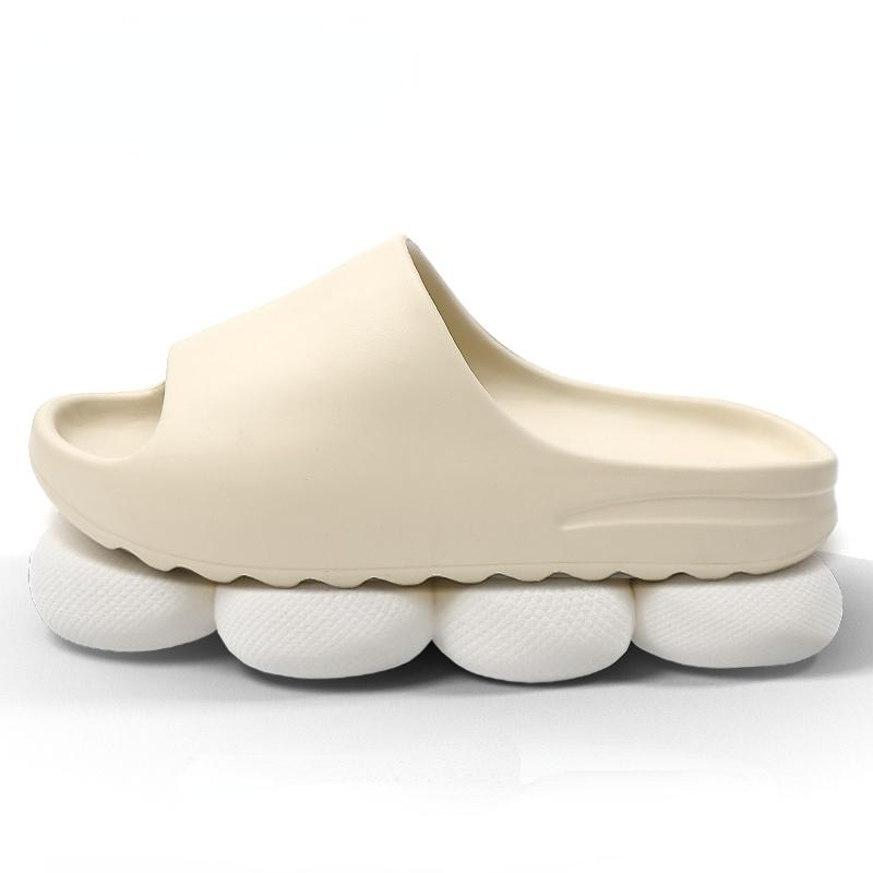 Мужские летние пляжные тапочки, модные уличные домашние мягкие шлепанцы из ЭВА, мужская противоскользящая обувь на толстой зубчатой подошве