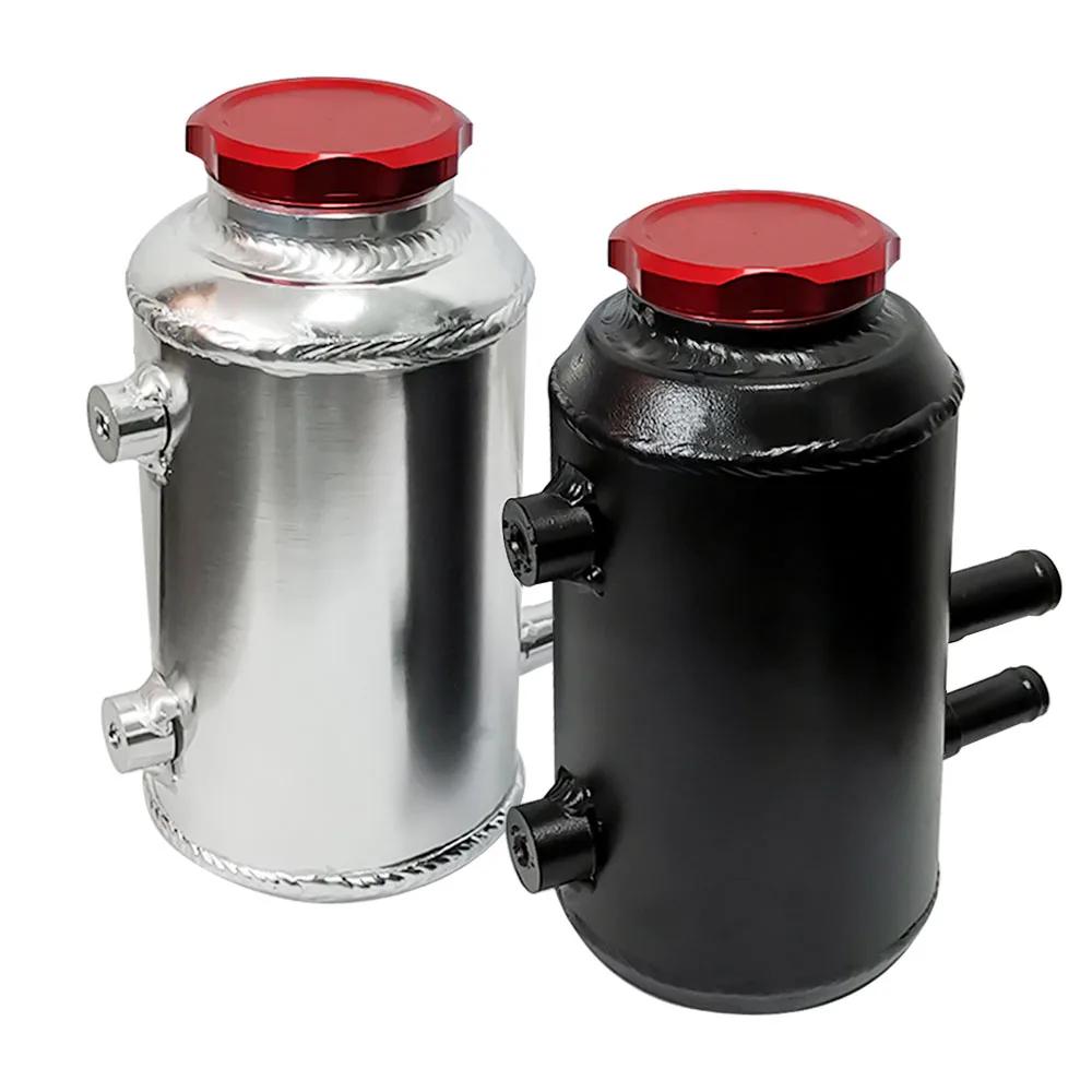 Car Fuel Cell Surge Tank Power Steering Oil Catch Can Tank Universal Racing Power Steering Fluid Reservior Tank High Quality