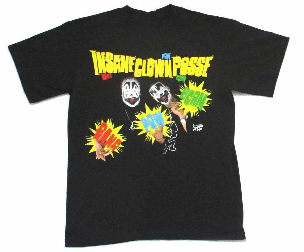 Insane Clown Posse Bang Pow Boom Мужская Черная Унисекс Все Размеры Короткий Рукав