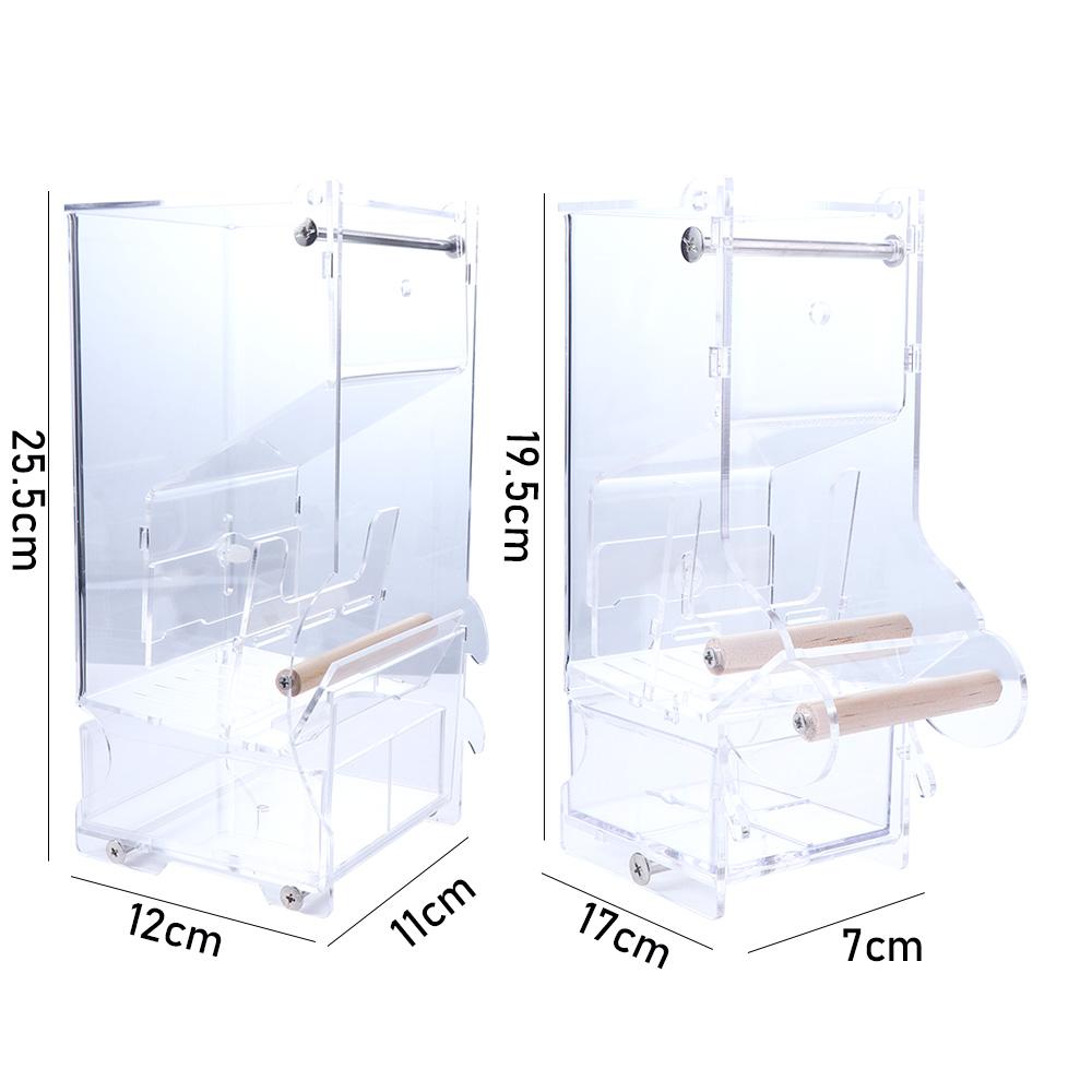 Акриловая автоматическая кормушка для попугаев Finch Parakeet, кормушки для птиц, аксессуары для клеток, дозатор