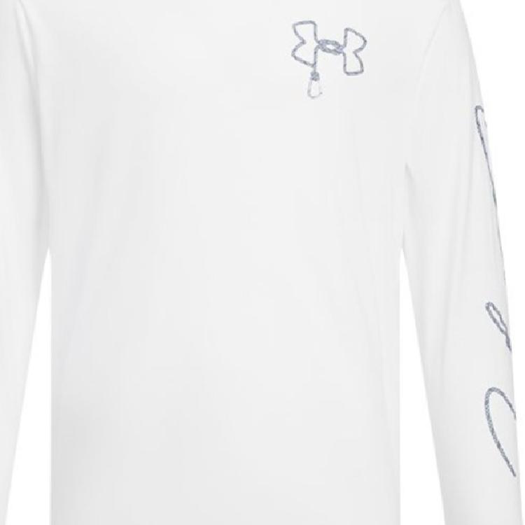 Under Armour Мужская дышащая футболка с длинным рукавом и круглым вырезом для улицы UA Белый 1390228-100