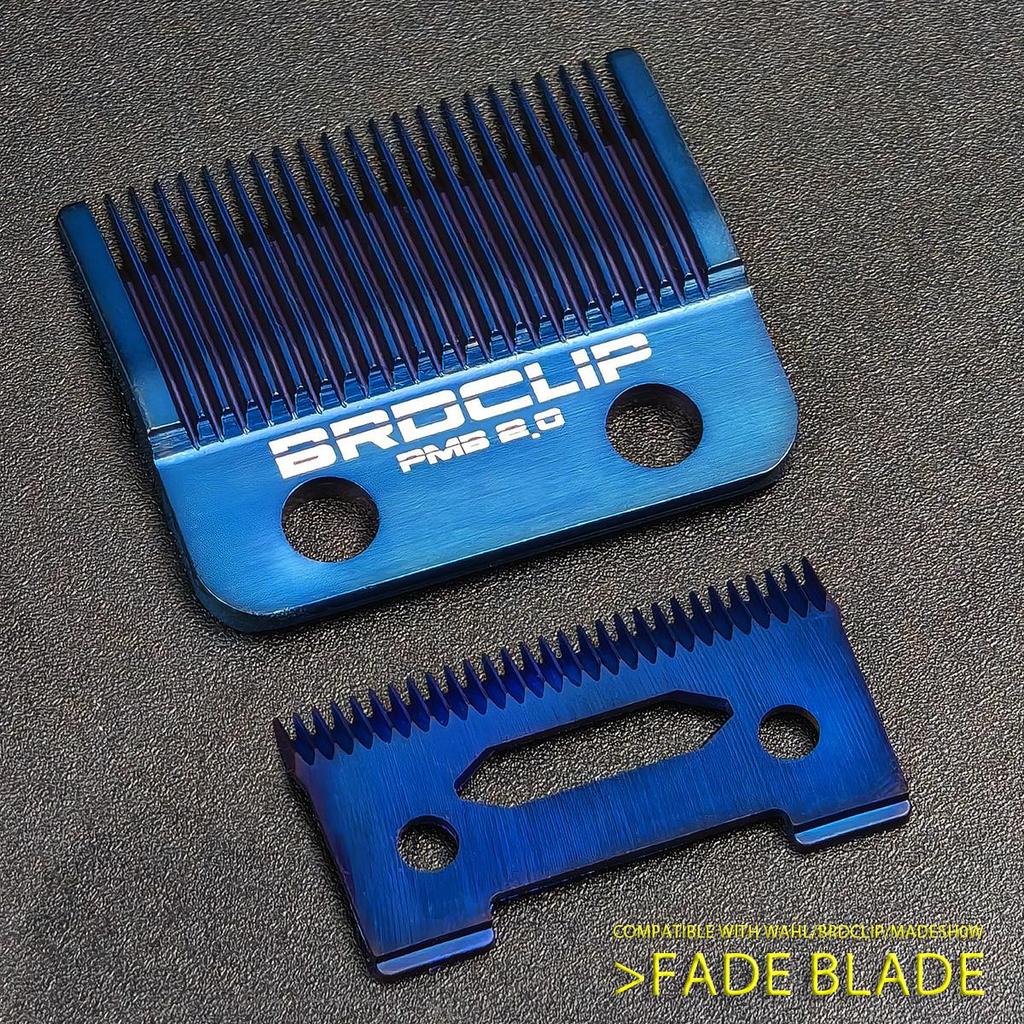 Новая синяя электрическая беспроводная машинка для стрижки волос BRDCLIP 808A Керамическая порошковая металлургия процесс сменная головка для машинки для стрижки волос