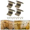 4Pcs Antique Self Closing Hinges Kitchen Cabinet Door Hinges Decorative Hardware for Bathroom Furniture Cupboard