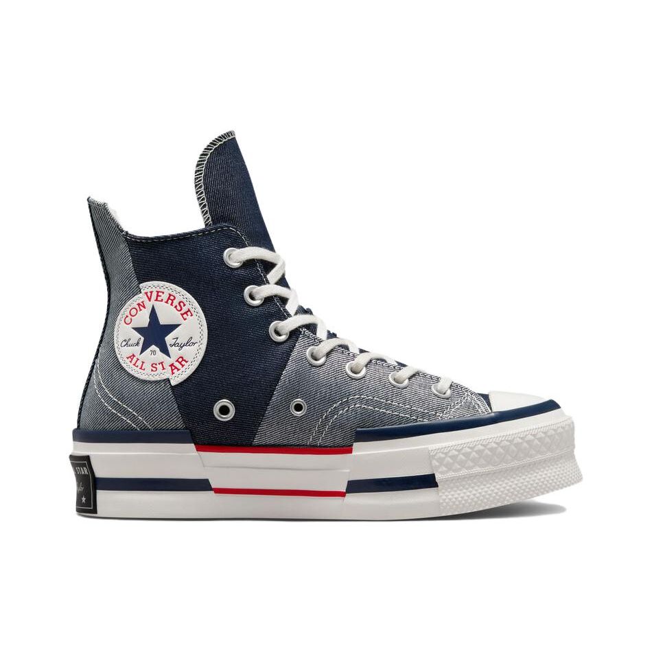 Converse Chuck 70 Plus Retro Denim High-Top Canvas Shoes Unisex Sneakers Black Gray A03960C