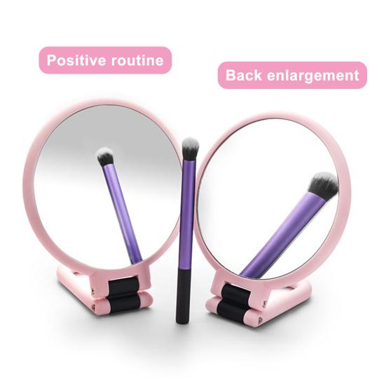 Yousheng Magnifying Makeup Mirror with Foldable Handle Portable 1x15x Stylish Compact Versatile Makeup Mirror