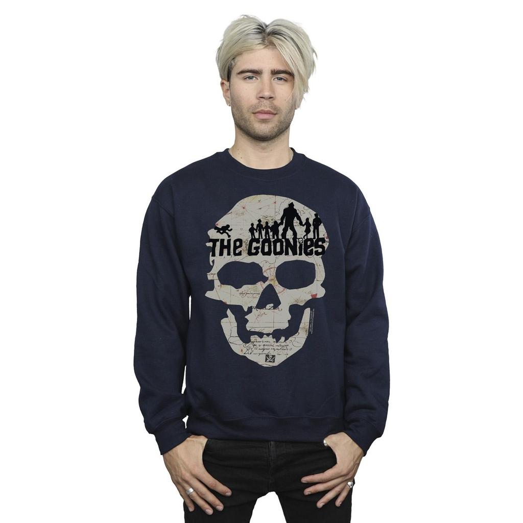 The Goonies Mens Map Skull Sweatshirt