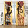 Роскошные африканские танцы женщина мужчина бесплатная доставка занавеска для окна для гостиной детская спальня ванная комната кухня дверь домашний декор2 шт.